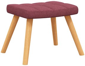 Cadeira de baloiço com banco tecido vermelho tinto