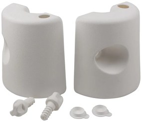 Conjunto de 4 suportes para pavilhão (NÃO INCLUÍDO) 25 cm Branco