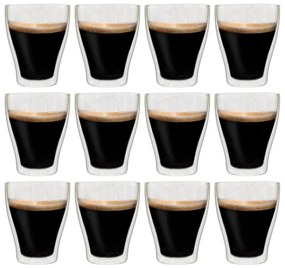 50838 vidaXL Copos para latte macchiato de parede dupla 12 pcs 370 ml