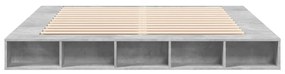 Estrutura de cama 180x200 cm derivados de madeira cinza cimento
