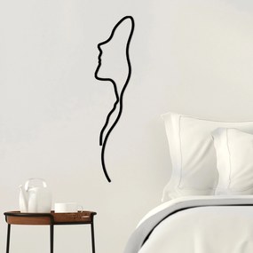 Acessório Decorativo de Parede em Metal Model-121 – Preto – 18x0,15x74