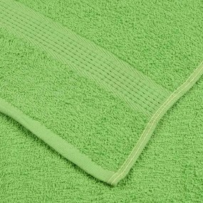 Toalhas banho 10 pcs 100x150 cm 360 gsm 100% algodão verde maça