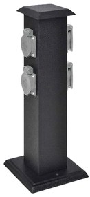 Pilar de Tomadas de Energia para Jardim Preto