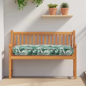 vidaXL Almofada de palete para assento e encosto com estampa de folhas, 120 x 50 x 12 cm, em tecido Oxford.