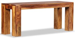Banco em madeira de acácia maciça 110x35x45 cm