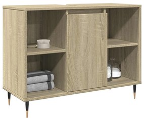 Armário p/ casa banho 80x33x60cm deriv. madeira carvalho sonoma