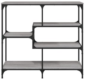 Mesa consola 103x32x95 cm derivados de madeira cinzento sonoma