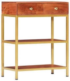 vidaXL Mesa consola 60x30x75 cm madeira de acácia maciça