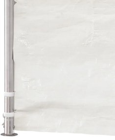 Gazebo com telhado 4,46x5,88x3,75 m polietileno branco