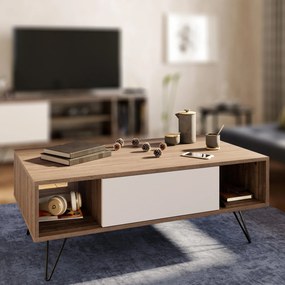 Mesa de Centro Mistico – Nogueira Branca – 120x45,6x60 cm