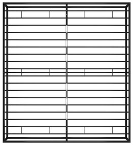 Estrutura de cama 160x200 cm metal preto