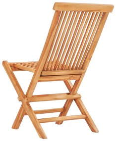 3 pcs conjunto bistrô dobrável madeira de teca maciça