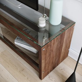 Móvel TV TV300 – Nogueira – 140 cm x 45 cm x 40 cm