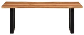 Mesa de centro 110x55x40 cm madeira de acácia maciça
