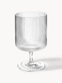 Copos de vinho artesanais com relevo canelado Ripple, conjunto de 2