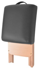 Banco de massagem dobrável assento c/ 12 cm de espessura preto