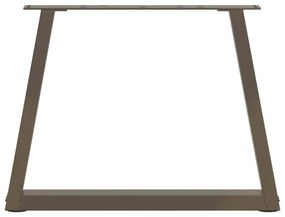 Pés para mesa de centro em formato de V, 2 peças, aço natural, 50x(42-
