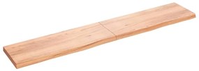 vidaXL Prateleira de parede 220x40x(2-6) cm carvalho tratado castanho