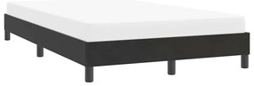 Estrutura de cama sem colchão 120x210 cm veludo preto