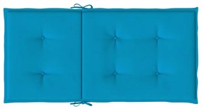 Almofadões lombares p/ cadeiras de jardim 2pcs oxford azul