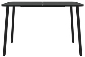 Mesa de jardim 110x80x71 cm aço antracite