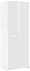 Armário de arrumação 70x42,5x225 cm derivados de madeira branco