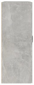 Armário de parede suspenso 69,5x32,5x90 cm cinzento cimento