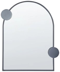 Espelho de parede em metal preto 69 x 80 cm AULON Beliani