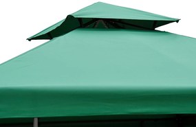 tecto de Reposição para tenda poliéster verde 3x3m