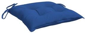 Almofadões de cadeira 2 pcs 40x40x7 cm tecido oxford azul