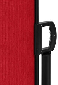 Toldo lateral retrátil 160x500 cm vermelho