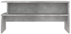 Mesa de centro 90x55x42,5 cm derivados de madeira cinza cimento