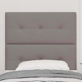Cabeceira LED Taupe 100 cm em Tecido