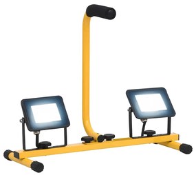 Projetor c/ iluminação LED e pega 2x20 W branco frio
