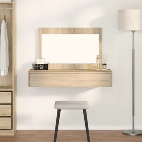 vidaXL Mesa de Maquiagem Suspensa Carvalho Sonoma 100x40x70 cm