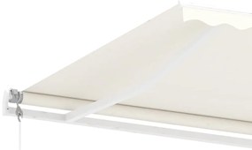 Toldo automático independente 600x300 cm cor creme