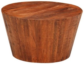 vidaXL Mesa de centro Ø 52x30 madeira de mangueira áspera maciça