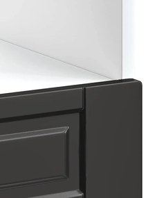 Armário forno Porto derivados de madeira preto
