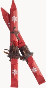 Ornamentos de Natal em madeira de pinho Cortina, conjunto de 2