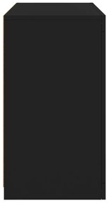 Aparador com luzes LED 60,5x37x67 cm preto