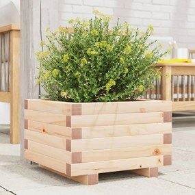 vidaXL Vaso/floreira de jardim 40x40x26,5 cm madeira de pinho maciça
