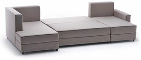 Sofá-cama de canto Ece – Creme – 315 cm x 88 cm x 160 cm