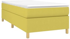 Estrutura de cama sem colchão 100x200 cm tecido verde