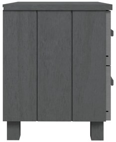 Mesa de cabeceira HAMAR 40x35x44,5 cm pinho maciço cinza-escuro