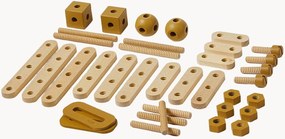 Conjunto de brincar em madeira Construction, conjunto de 36
