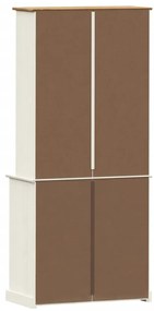 Armário alto VIGO 80x40x176 cm madeira de pinho maciça branco