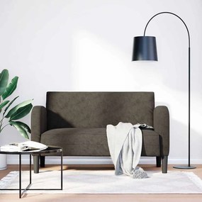 vidaXL Sofá-luvas 110 cm couro artificial cinzento-escuro