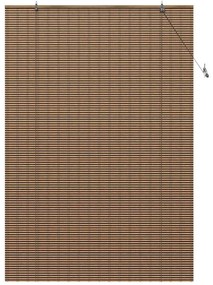 Persiana de Janela com cortinas Manual Castanho 150 x 220 cm Bambu