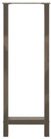 Pés de mesa de bar em aço natural, 2 peças, 40x (110-111) cm, aço