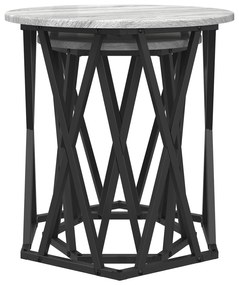 Mesas de Apoio vidaXL 2 pcs Cinza Sonoma Madeira Engenharia